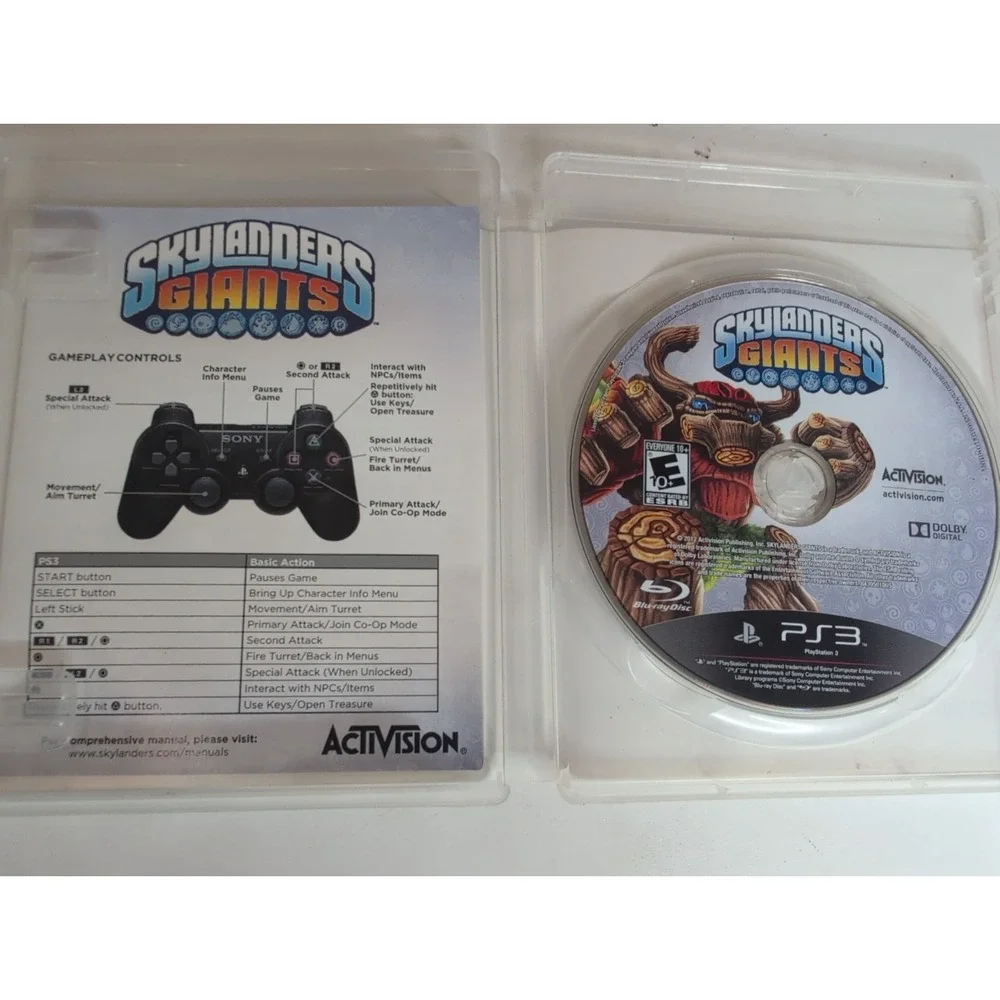 Skylanders Spyro's Adventure & Giants PS3 Video Game Lot of 2 Tested And Works